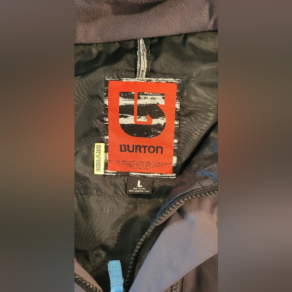 Burton Black Kids Jacket Great condition